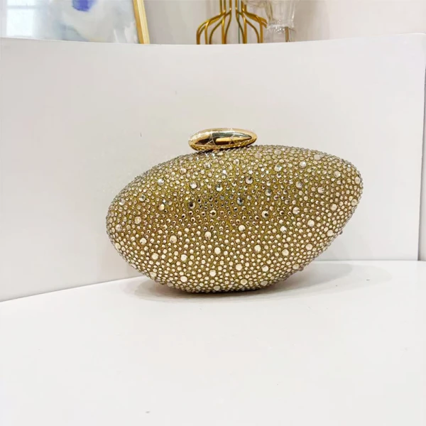 Trendy Classic Round Box Clutch - Image 3